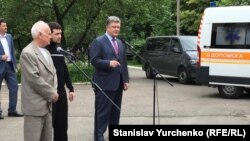 Юрій Солошенко, Геннадій Афанасьєв, Петро Порошенко у Києві, 14 червня 2016 року 