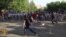 WATCH: Yerevan Activists Play Amid The Protests