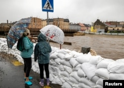 Небясьпека патопу ў горадзе Глухалазы ў Польшчы