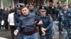 Armenia - Police detain a protester in Yerevan, 20 April 2018.