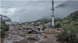 Bosnia and Herzegovina -- Cover photo for infographics about how many buildings were destroyed in flash floods and landslides in the southern town of Jablanica, October 11, 2024