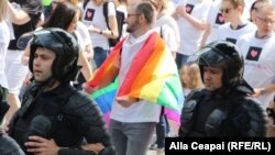 Marșul Pride al comunității LGBT+ din mai 2018, la Chișinău