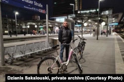 Дзяніс Сакалоўскі ў Бэрліне, фота з прыватнага архіву