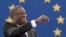 Denis Mukwege, în Parlamentul European de la Strasbourg, după anunţul decernării Premiului Saharov, 26 noiembrie 2014