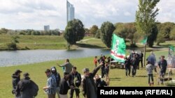 Чеченцы празднуют независимость Ичкерии в Австрии (архивное фото)