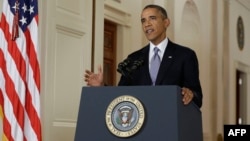 Президент Барак Обама Ак үйдөн телекайрылуу жасады. 10-сентябрь, 2013-жыл.