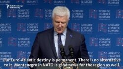 Prime Ministers Of Montenegro, Macedonia Speak On NATO, Regional Cooperation