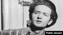 Legendary American folk singer Woody Guthrie