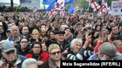 Mitingul MIşcării lui Saakaşvili, Tbilisi, 19 aprilie 2013