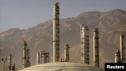 A view of a petrochemical complex in the Assaluyeh seaport on Iran's Persian Gulf coast