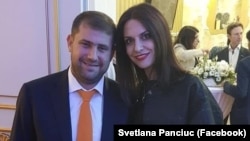 Svetlana Panciuc, fosta președintă a filialei Partidului Șor din Edineț, alături de Ilan Șor