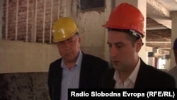 Министерот за здравство, Никола Тодоров во посета на болницата во изградба во Охрид.