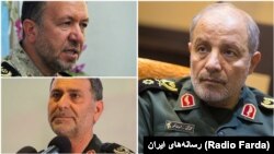 The commander of IRGC’s regional HQ in the Northwest of Iran “Hamzeh”, Mohammad Taghi Osanlou and his provincial commanders Sadegh Hosseini (Kurdestan), and Habib Shahsavari (West Azarbaijan)