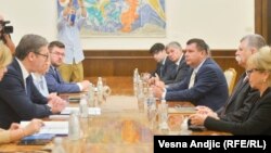 Aleksandar Vučić i Laslo Kever u Predsedništvu Srbije (6. jul 2021)