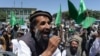 An Afghan demonstrator shouts slogans in support of presidential candidate Abdullah Abdullah in Kabul on June 22. With allegations of fraud circulating, some lawmakers feel social media may be fanning the flames of tension surrounding the hotly contested election. 