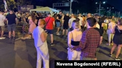 Blokada u blizini Cvetove pijace, 29. jun 2025.