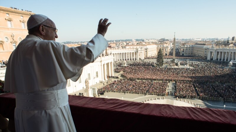 Папа Франциск обратился с рождественским посланием «К городу и миру»