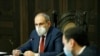 Armenian Prime Minister Nikol Pashinian at a government session (file photo)