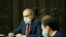 Armenian Prime Minister Nikol Pashinian at a government session (file photo)