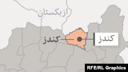 ولایت کندز در نقشه افغانستان