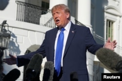 US President Donald Trump on October 22