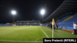 Stadion u Podgorici pred meč