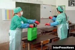 Дизинфекция школьного класса от стафилококков, Грузия