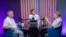 Invitații permanenți ai Eugeniei Crețu la podcastul „Dincolo de Știri”, analiștii politici, Igor Boțan (stânga) și Nicolae Negru, în studioul Europei Libere