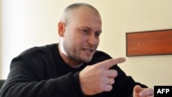 Лидер украинской организации «Правый сектор» Дмитрий Ярош. 