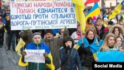 Акція на підтримку України у Варшаві, 23 листопада 2014 року 