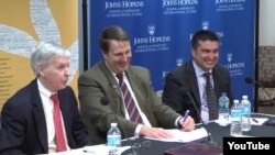 Ryan Crocker, Glen Howard, Abubakar Siddique - "The Pashtun Question" launch at JHU SAIS