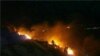 مهار آتش‌سوزی در طاق بستان کرمانشاه