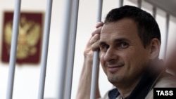 Russia -- Ukrainian film director Oleh Sentsov during a court hearing in Moscow, December 26, 2014