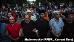 Акция протеста в Ереване. 