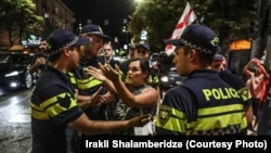 მაგდა მამუკაშვილი აქციაზე