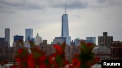 U.S. -- New York's One World Trade Center is seen towering over the lower Manhattan skyline November 12, 2013.