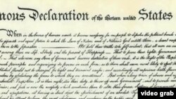 Дэклярацыя аб незалежнасьці Злучаных Штатаў Амэрыкі