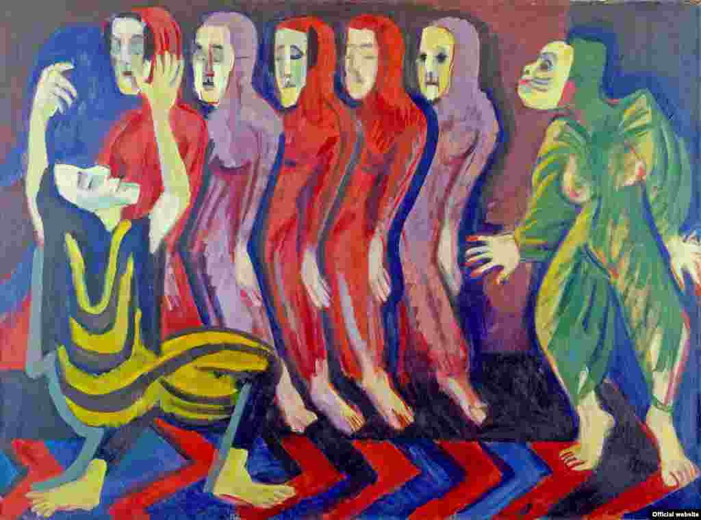 Erns Ludwig Kirchner, Dansul morții, al lui Mary Wigman, 1926/1928