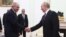 Russia - Russian President Vladimir Putin meets Armenian Prime Minister Nikol Pashinian in the Kremlin, Moscow, September 25, 2025.