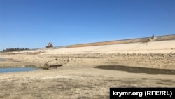 Ремонт плотины Тайганского водохранилища, март 2021 года