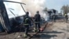 Последствия одного из российских обстрелов 3 мая в Днепропетровской области