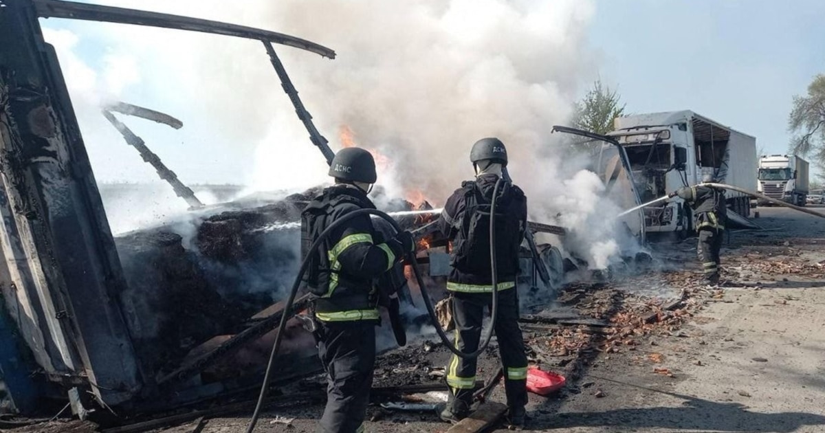Forty Children On Bus In Ukraine Narrowly Escape Russian Drone Strike