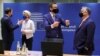 Avropa İttifaqının sammiti (soldan sağa) Fransa prezidenti Emmanuel Makron, Avrokomissiyanın prezidneti Ursula von der Leyen, Polşa baş naziri Mateuş Moraviyeski, Macarıstan lideri Viktor Orban 