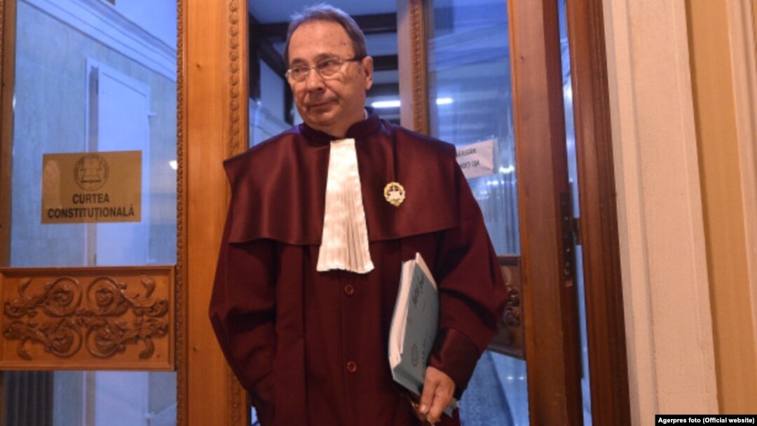 Romania - Valer Dorneanu, presedintele Curtii Constitutionale a Romaniei, la finalul sedintei publice CCR, 07 noiembrie 2018