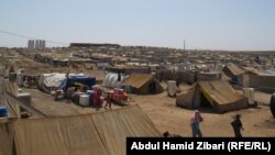 منظر عام لمخيم دوميز للاجئين السوريين قرب دهوك