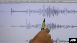 Sizmologu i shikon diagramet e tërmetit