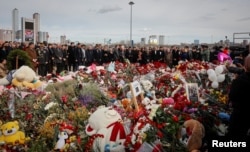 Жалобні заходи за загиблими вінаслідок теракту у Crocus City Hall під Мсоквою. Росія. 30 березня 2024 року