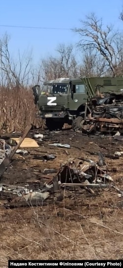Знищена російська техніка на Оріхівському напрямку, березень 2022 року