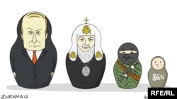 Украиналық суретші Евгения Олейник салған карикатура.