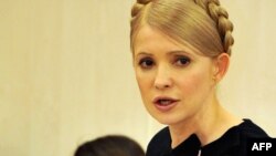 Former Ukrainian Prime Minister Yulia Tymoshenko speaks during a sitting of the Higher Administrative Court in Kyiv in February 2010.